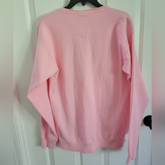 Comfort Wash Women's Pink Embroidered BAMA Long Sleeve Sweatshirt Size Small - Picture 4 of 5